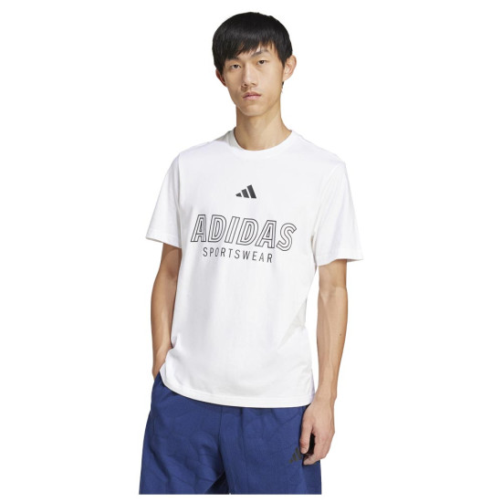 Adidas Ανδρική κοντομάνικη μπλούζα House of Tiro Linear Graphic Tee